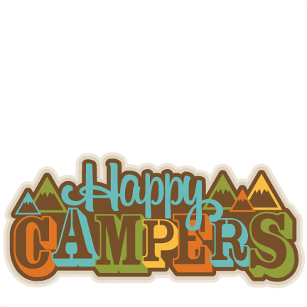 Happy Campers Title SVG scrapbook cut file cute clipart files for  silhouette cricut pazzles free svgs
