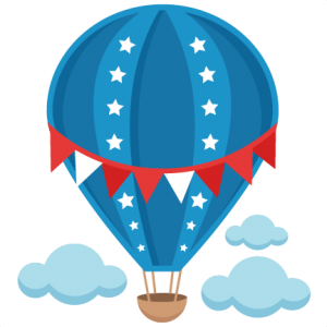 Patriotic Hot Air Balloon SVG scrapbook cut file cute clipart files for silhouette cricut pazzles free svgs free svg cuts cute cut files