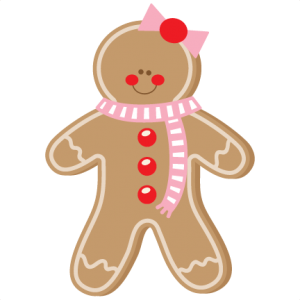 Gingerbread Girl SVG scrapbook cut file cute clipart files for