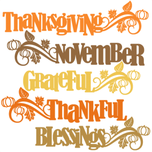 Thanksgiving Word Titles SVG scrapbook cut file cute clipart files for silhouette cricut pazzles free svgs free svg cuts cute cut files
