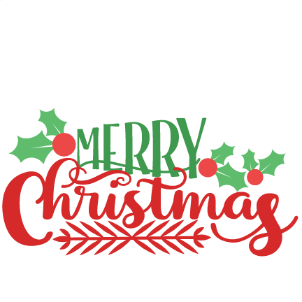 Merry Christmas Phrase SVG scrapbook cut file cute clipart files for ...