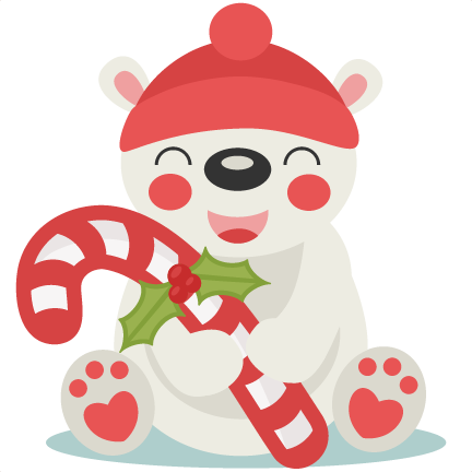 Download Christmas Polar Bear SVG scrapbook cut file cute clipart ...