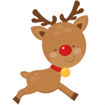 Christmas Reindeer scrapbook cut file cute clipart files for silhouette ...