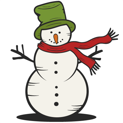 Snowman SVG scrapbook cut file cute clipart files for ...