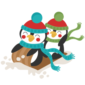 Penguins Sledding Winter SVG scrapbook cut file cute clipart files for silhouette cricut pazzles free svgs free svg cuts cute cut files