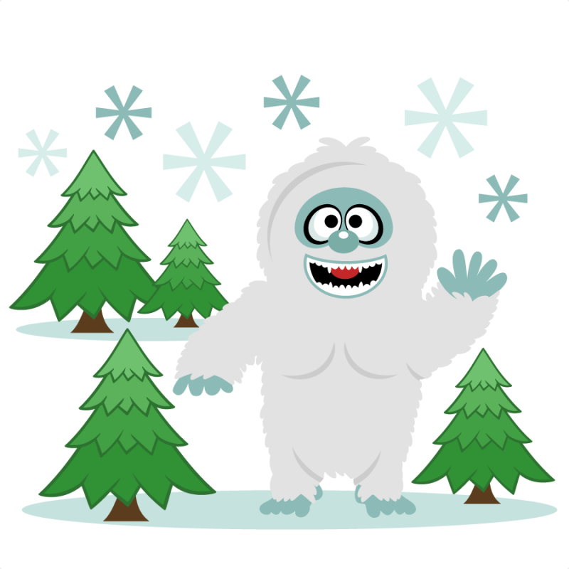 Download Snow Yeti Snowman SVG scrapbook cut file cute clipart ...