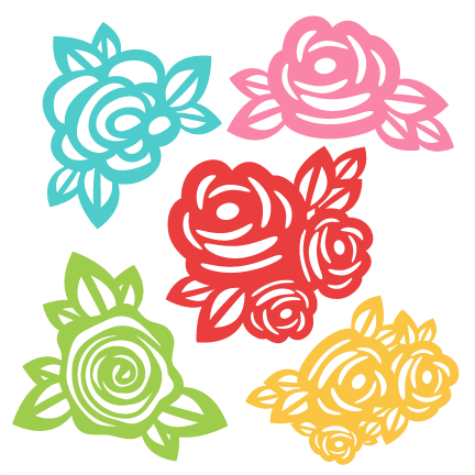 Flowers SVG scrapbook cut file cute clipart files for silhouette cricut