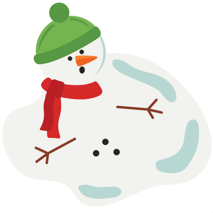 Melted Snowman SVG scrapbook cut file cute clipart files for silhouette ...
