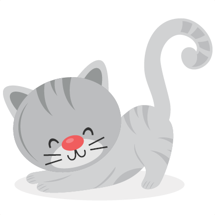 Download Stretching Cat SVG scrapbook cut file cute clipart files ...
