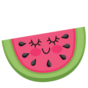 Cute Watermelon SVG scrapbook cut file cute clipart files for ...