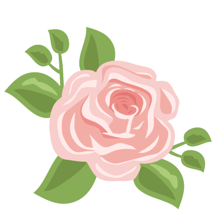 Rose SVG, Cut and Clipart Files for Cricut