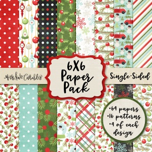 Deck the Halls - 6X6 Pattern Paper Pack - PP66deckthehalls - Miss Kate ...