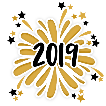 Happy New Year 2019 Title Scrapbook Title Svg Cuts Scrapbook Cut File Cute Clipart Files For Silhouette Cricut Pazzles Free Svgs Free Svg Cuts Cute Cut Files