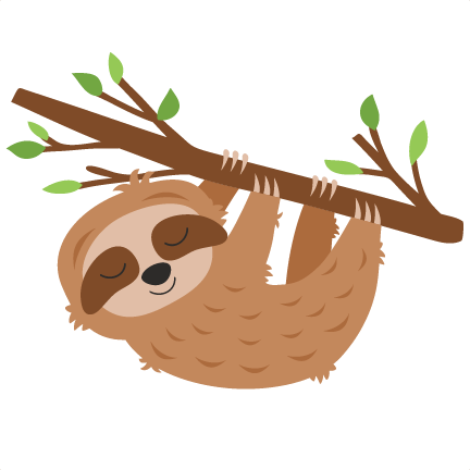 Sloth Hanging From Tree Svg Cut File Svg Cut File Scrapbook Cut File Cute Clipart Files For Silhouette Cricut Pazzles Free Svgs Free Svg Cuts Cute Cut Filess