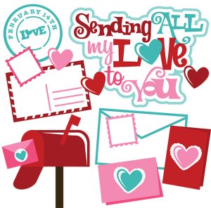 Sending All My Love To You SVG valentines day svgs for scrapbooking valentines cut files for scrapbooking