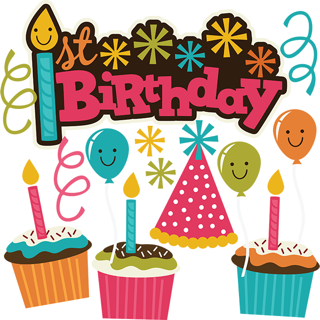 Download 1st Birthday SVG Scrapbook Collection birthday svg files cupcake svg files cutting files for ...