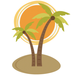 Download Palm Tree With Sun Svg File For Scrapooking Cardmaking Free Svg Files Free Svgs Free Svg