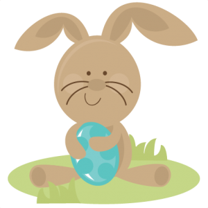 Easter Bunny Holding Eggs SVG files easter svg file bunny svg file free svgs easter svg cuts