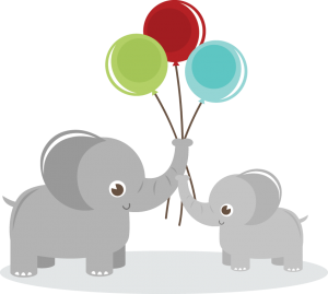 Free Free 190 Baby Elephant With Balloon Svg SVG PNG EPS DXF File