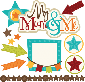 My Mum &amp; Me SVG files for scrapbooking mum and son svg files stars svg cut files