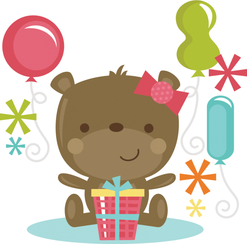 Download Birthday Bear Girl SVG cut files for scrapbooking birthday svg files free svgs svg cut files