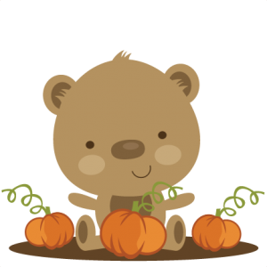 Bear In Pumpkin Patch SVG scrapbook file bear svg file cute bear svg file cute svg cuts free svgs free svg cut files