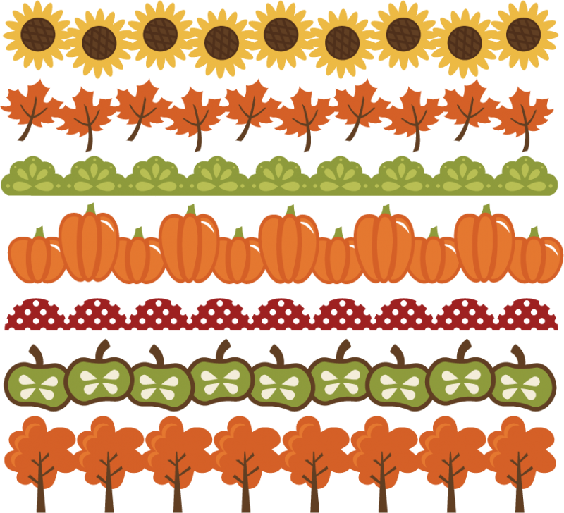 Download Fall Borders SVG cut files autumn svg files pumpkin border ...