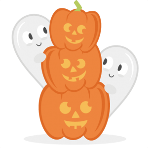 Pumpkins With Ghosts SVG cut files for scrapbooking halloween svg files free svgs fall svg cut files