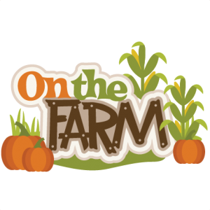 On The Farm SVG scrapbook title farm svg cut files pumpkin svg file autumn svg cuts