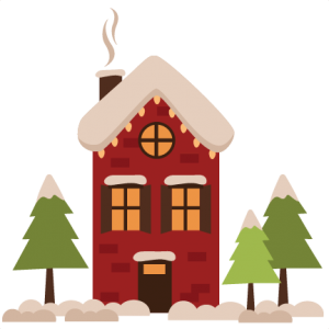 Winter House SVG winter svg cut files winter svg cuts