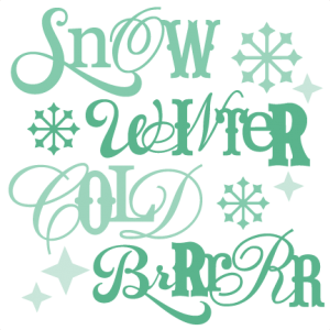 Winter Sentiments SVG winter svg cut files winter svg cuts