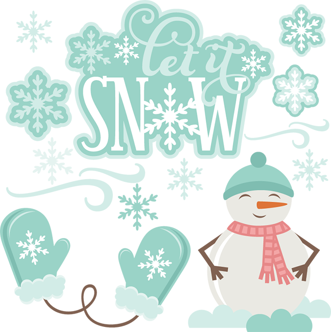 Let It Snow SVG, Snowman SVG, Merry Christmas SVG