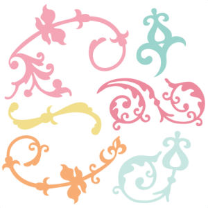 Flourishes SVG flourish svg file svg files for scrapbooking cute clipart fall svg cut files