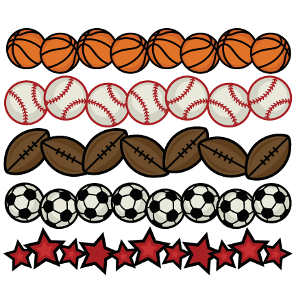 Download Sports Borders SVG cutting files for scrapbooking sports ...