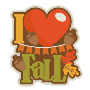 I Love Fall SVG scrapbook title SVG cutting files for scrapbooking fall ...