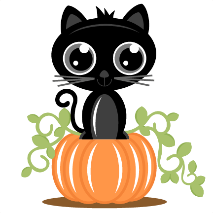 Download Cat On Pumpkin Svg Cutting Files For Scrapbooking Cat Svg Cut File Cat Scal File Free