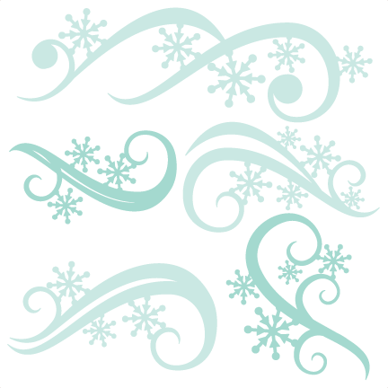 Download Winter Flourishes SVG scrapbook title winter svg cut file snowflake svg cut files for cricut ...