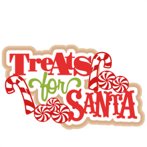 Treats for Santa SVG scrapbook title christmas svg cut file christmas svg cut files for cricut cute svgs free