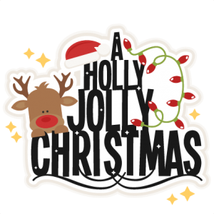 A Holly Jolly Christmas title svg scrapbook clip art christmas cut outs for cricut cute svg cut files free svgs cute svg cuts