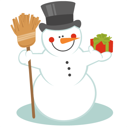 Snowman With Broom SVG scrapbook title winter svg cut file ...