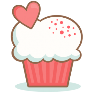 Download Valentine Cupcake scrapbook cuts SVG cutting files doodle ...