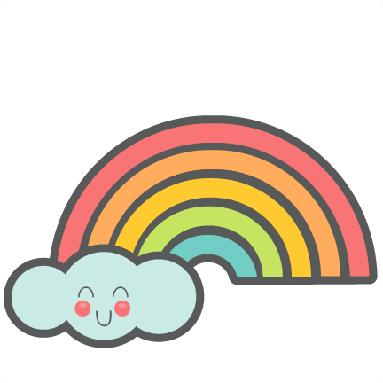 Download Cute Rainbow SVG cut files for scrapbooking silhouette cut ...