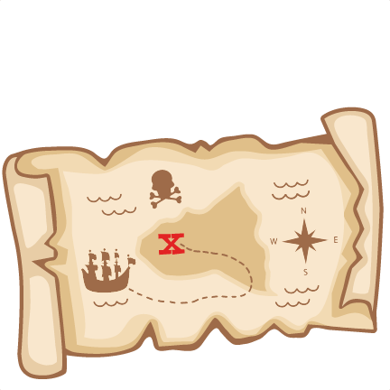 treasure map x clipart